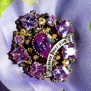 OG 💜Juicy Couture HARDCORE JUICY GLAM BROOCH💜